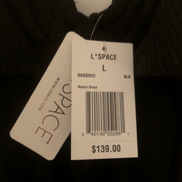 NWT L*SPACE Naomi Dress in Black - Picture 5 of 9